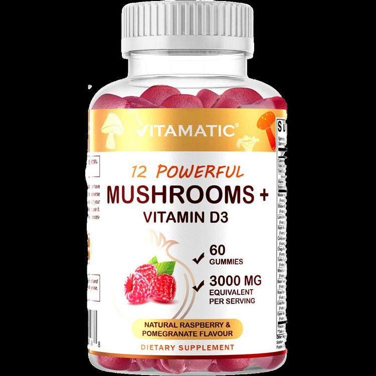 Mushroom Complex with D3 3000 mg - 60 Gummies