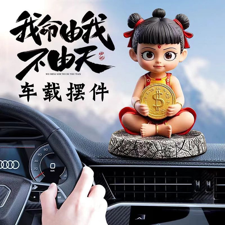 Magical Child Nezha Creative Car Ornament