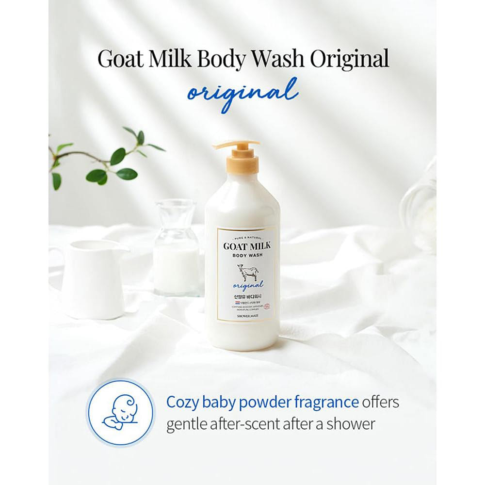 Shower Mate Goat Milk Body Wash-Original 800mL 1 each