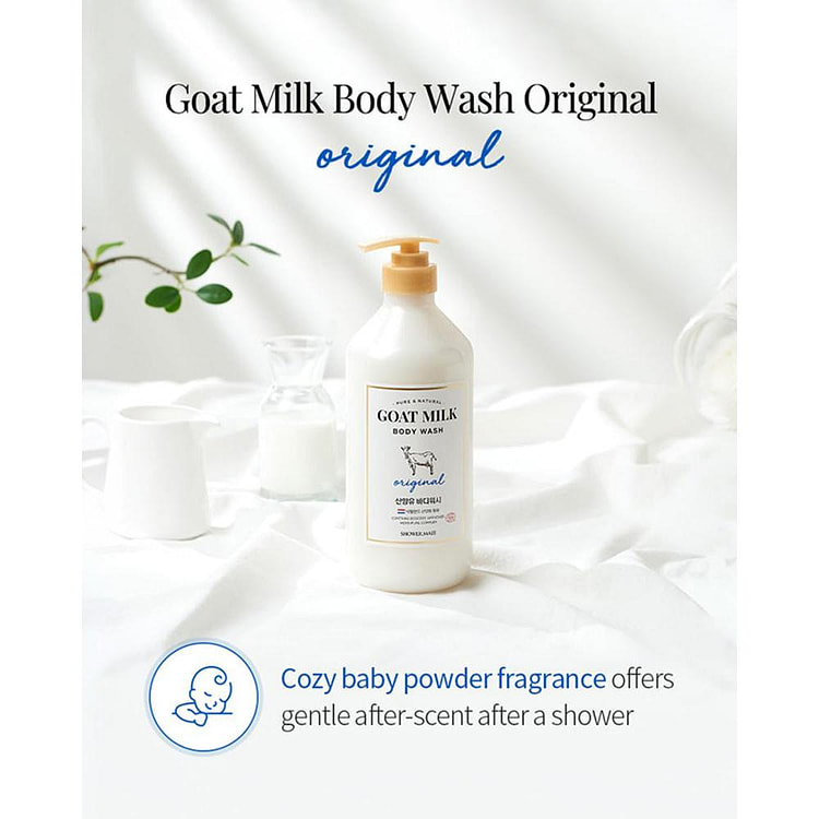 Shower Mate Goat Milk Body Wash-Original 800mL 1 each