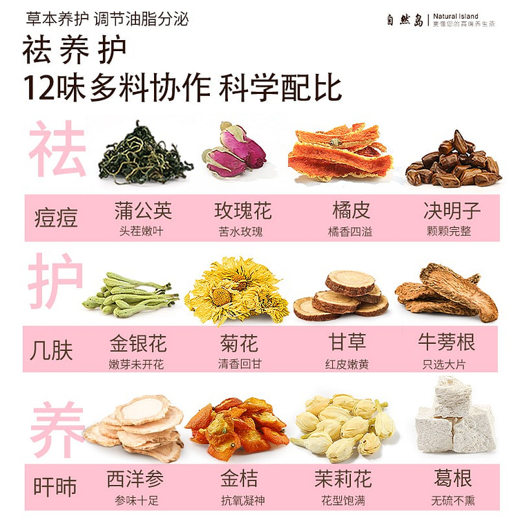 【30罐】蒲公英金桔玫瑰花茶 抗炎消痘