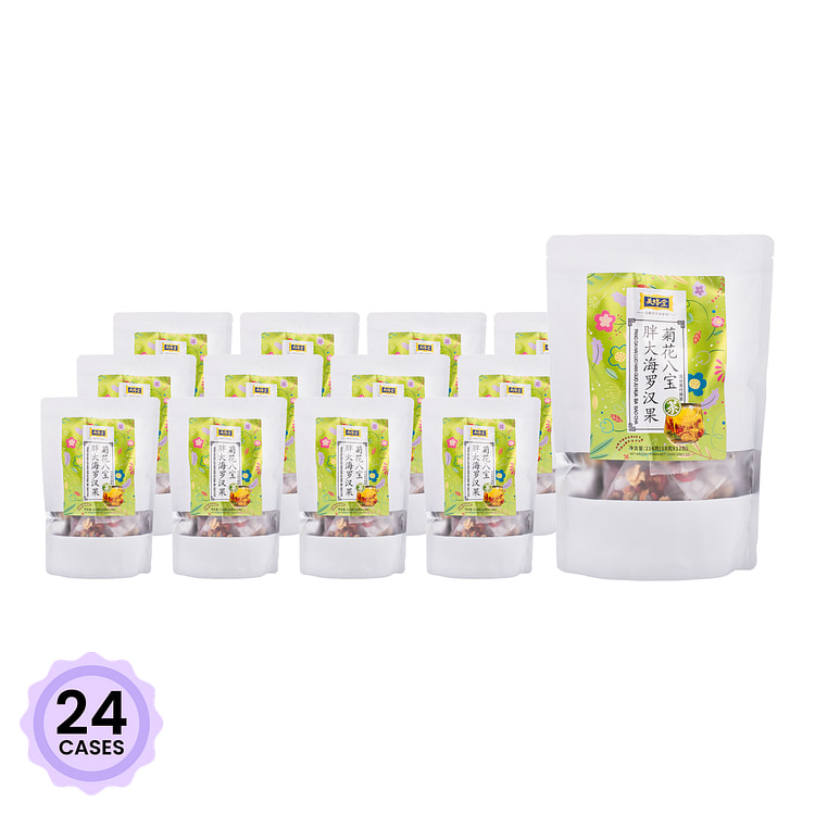 美蜂堂 胖大海菊花八宝茶 0.63 盎司*12 包*24 箱
