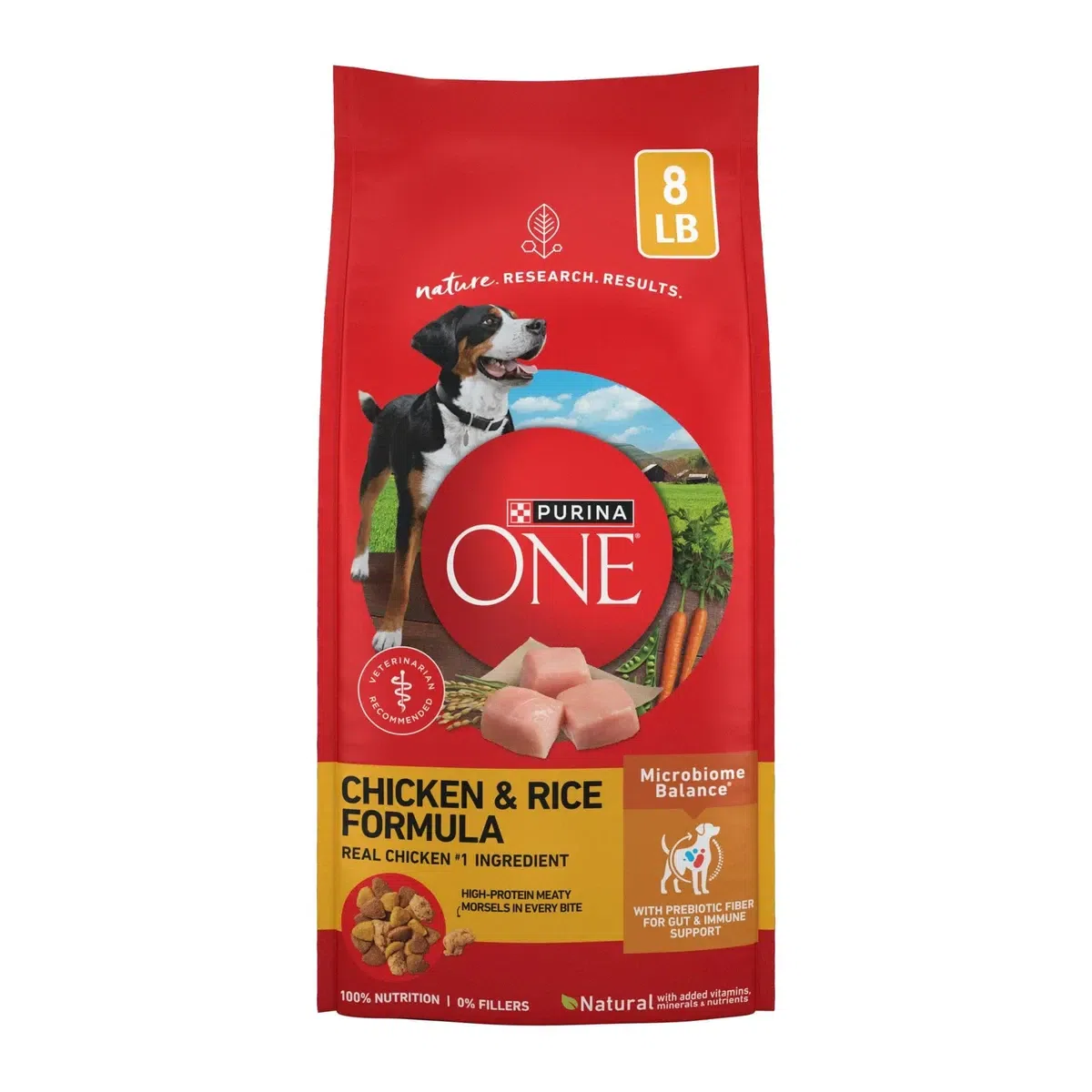 Purina ONE Chicken & Rice Dry Dog Food 8lb 1 pack