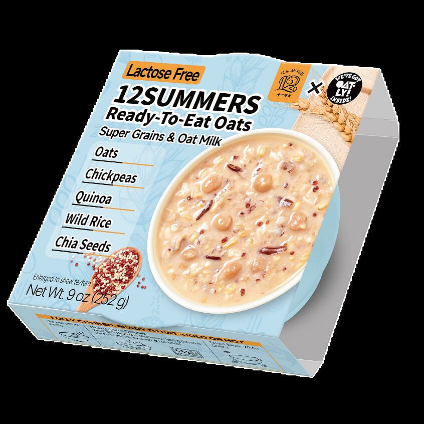 12SUMMERS Ready-To-Eat Oats Super Grains&Oat Milk 252 g