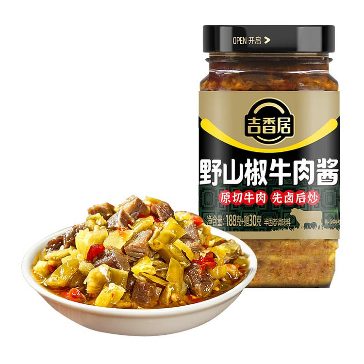 吉香居野山椒牛肉酱218g