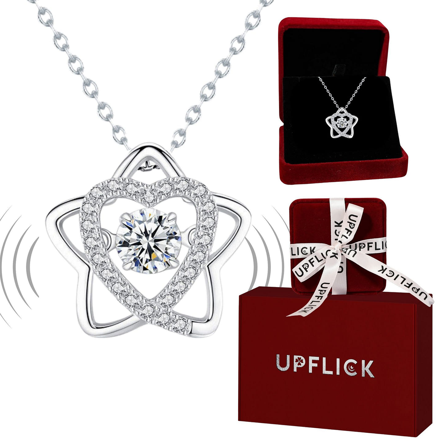 Lucky Star Moissanite Necklace 0.5 Carat 1 each