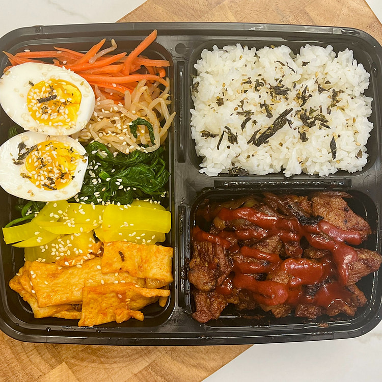 照烧鸡肉套餐（辣酱分装） 1 份