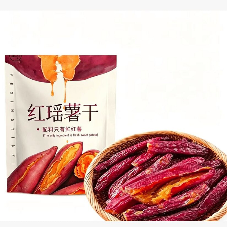 Red Yao Dried Sweet Potato With Skin, Zero Fat 250 g