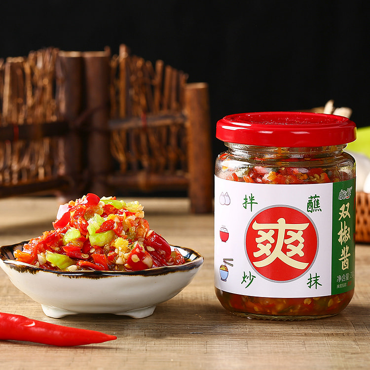 皖之鲜 新鲜农家双椒酱210g*1瓶