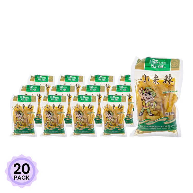 宏斌 小米辣泡椒 500 克*20 包