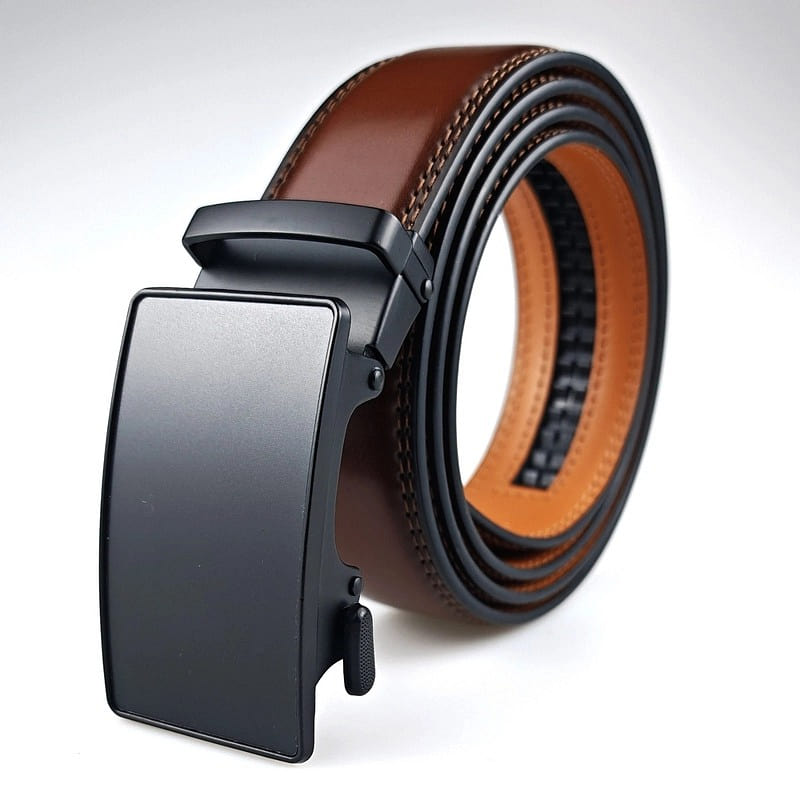 Genuine Leather Mens Ratchet Belt Belts For Men 1 count