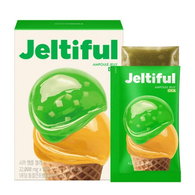 Jeltiful 积雪草安瓶果冻饮10条装 1 盒