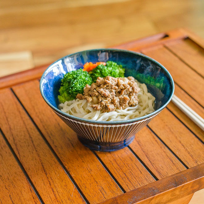 日製美濃燒輕量丼飯碗 深藍
