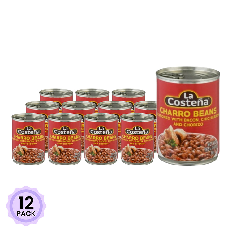 La Costena Charro Beans 19.75 oz*12 pack