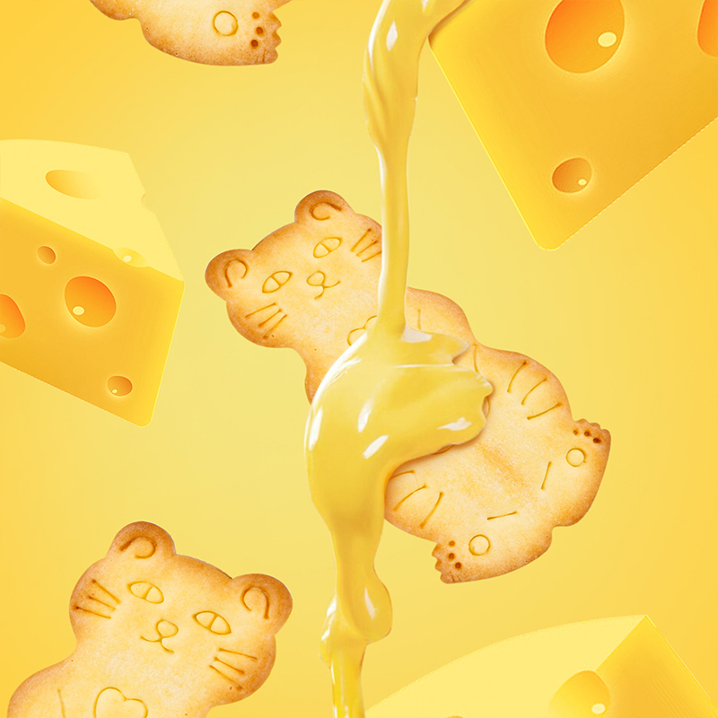Cheese Cat Cheese Cookies 350g*1 box 350 g - Weee!