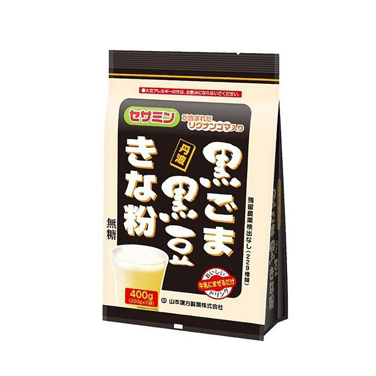 山本汉方制药 无糖 黑芝麻黑豆黄豆粉 400g