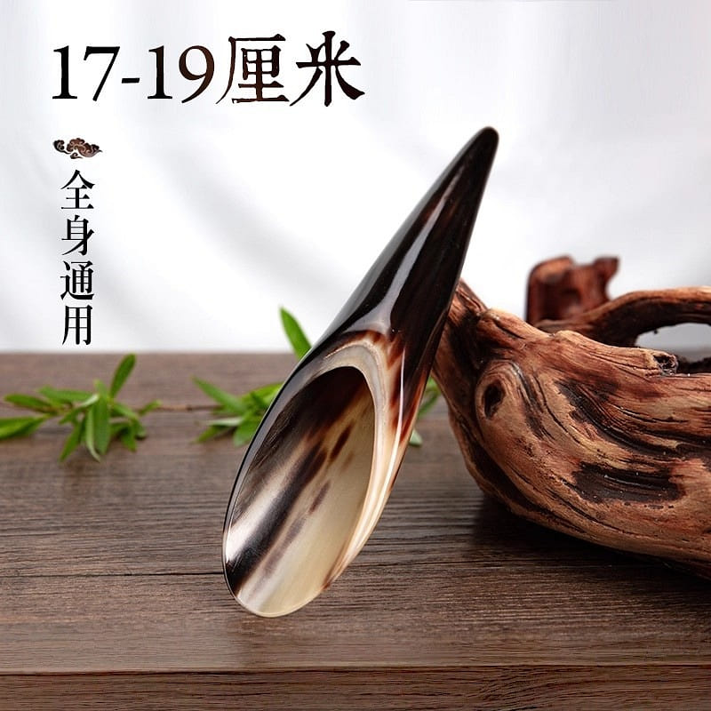 One natural horn gua sha tube for back gua sha 1 each