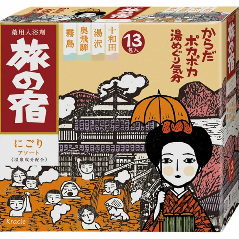 TABINO YADO Hot Springs Milky Bath Salts Assortment Pack 1 個