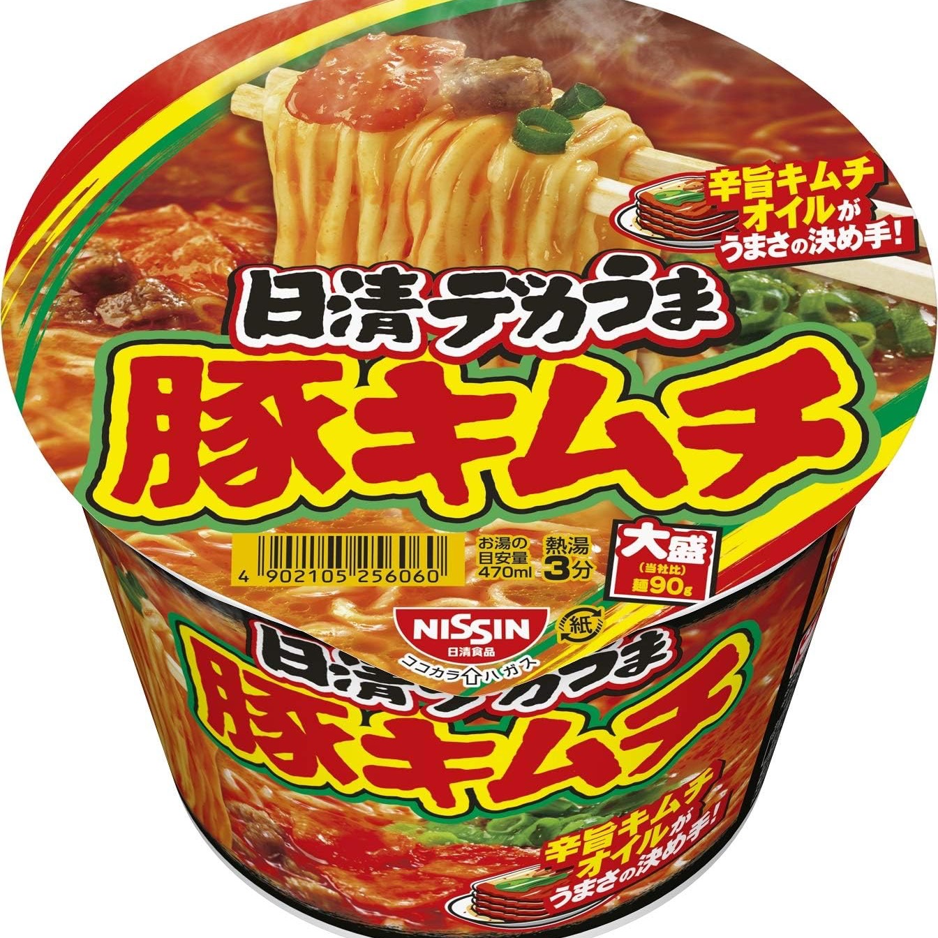 Nissin Ramen Noodles Large Size Kimchi Pork 101g 1 each