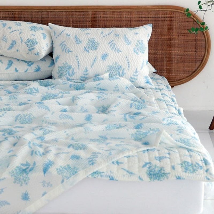 Basum 轻薄凉爽夏季毯 - 蓝色 1 个