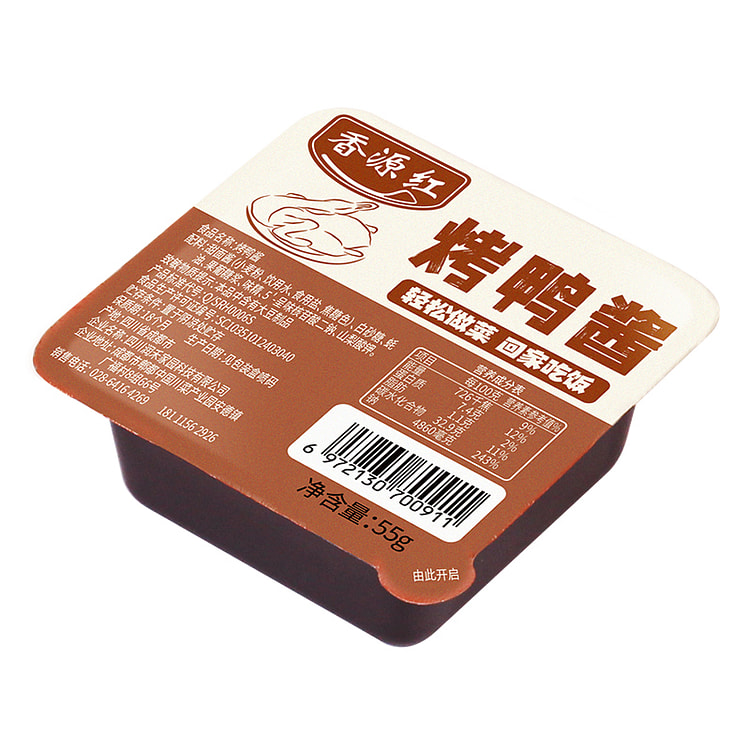 香源红 烤鸭酱烤肉酱烤鸭卷饼酱汁料 55g*1盒