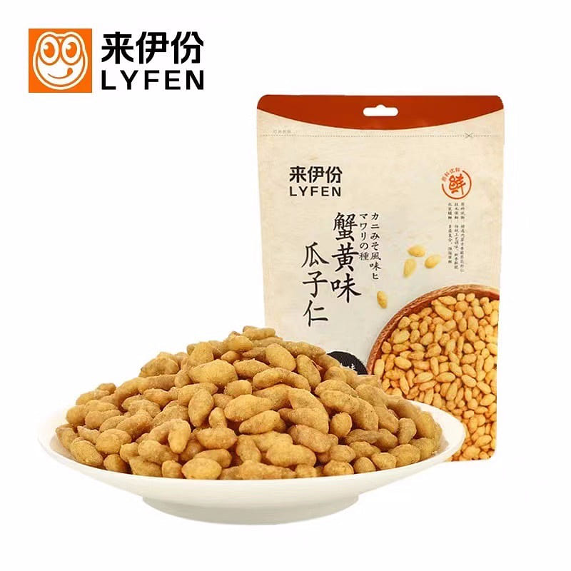 Laiyifen Melon Seeds with crab brain flavor 108g*2 Fried Goods 216 g