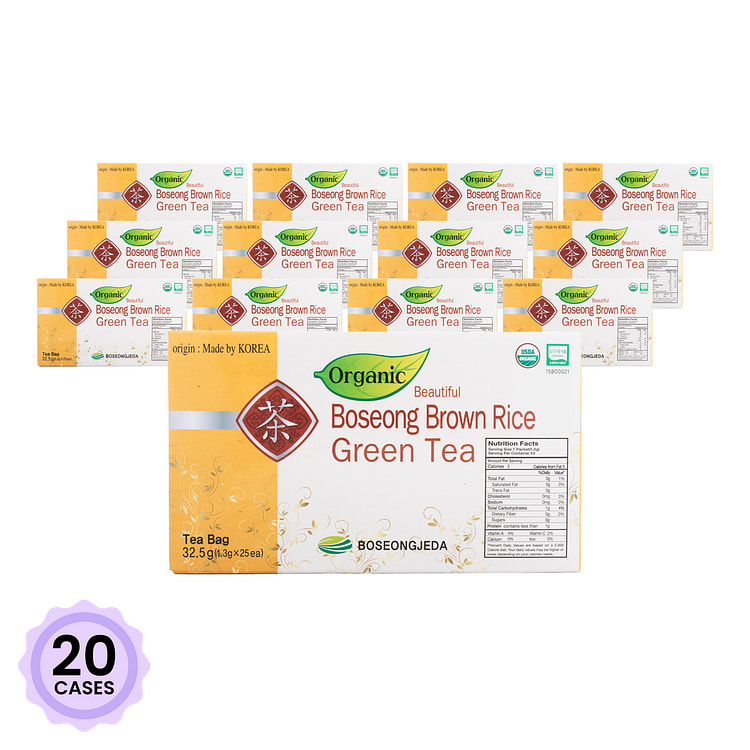 Jeollanam-do 糙米绿茶 0.04 盎司*25 包*20 箱