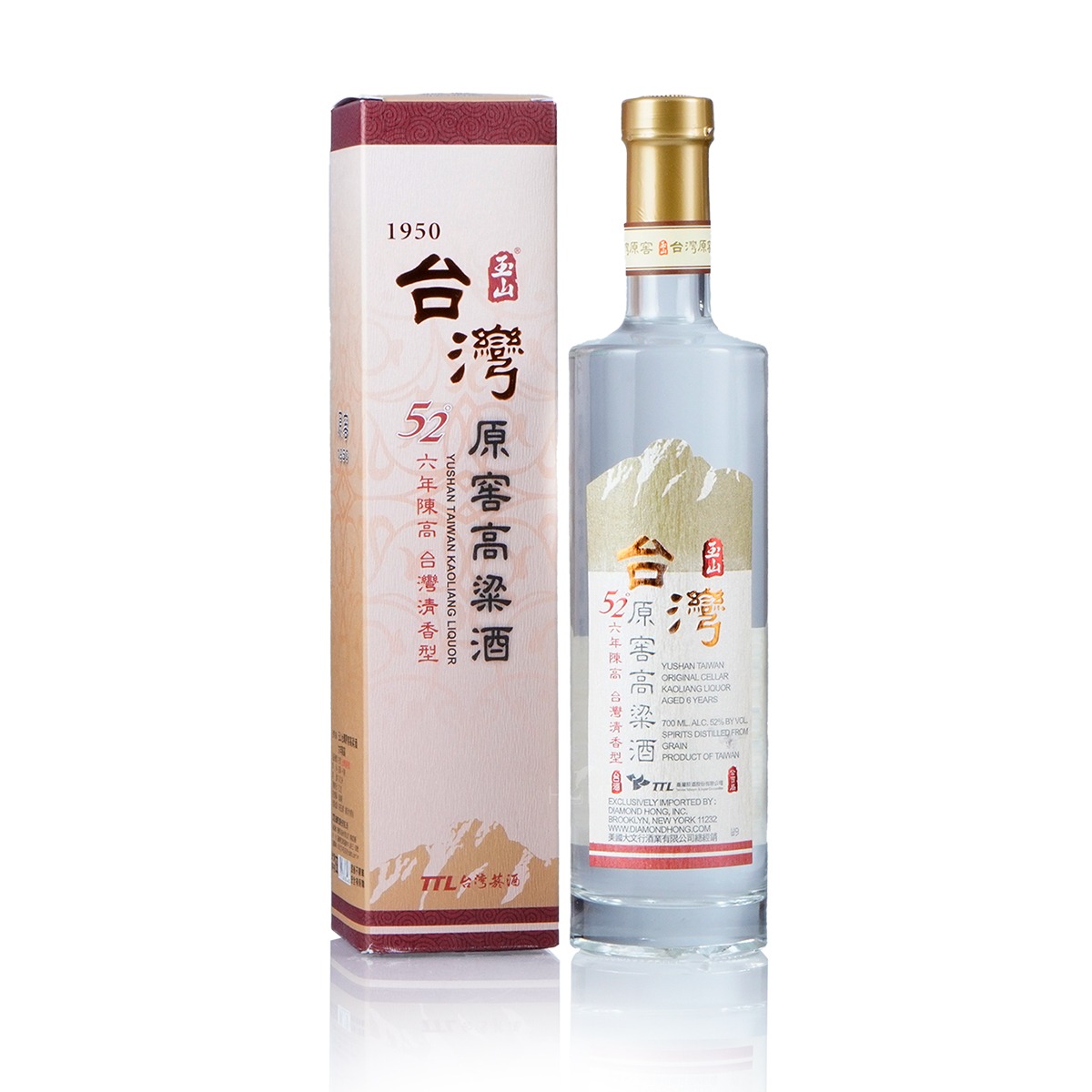 臺灣玉山原窖六年陳高粱酒700 毫升- Weee!