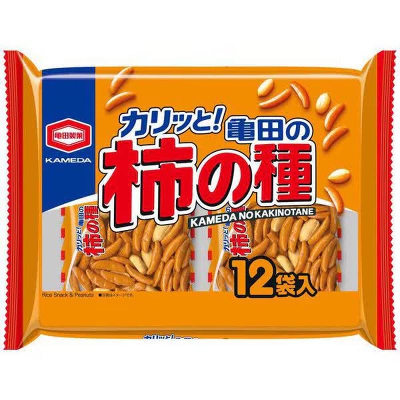 Kameda Kakinotane Persimmon Seeds 360g (12 bags) 1 each