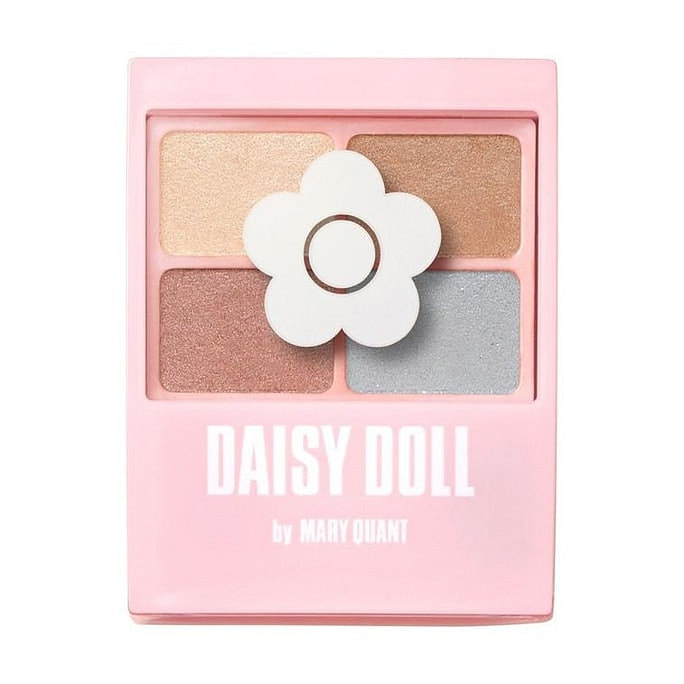 【日本直邮】DAISY DOLL BY MARY QUANT 珠光四色眼影盘 养肤油保湿滋润眼妆 #BR-06 Caramel Nuts