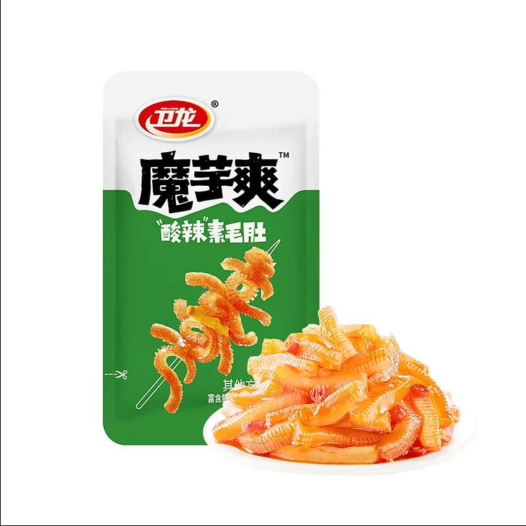 卫龙魔芋爽酸辣味Q弹素毛肚8.33克*36包 299.88 克