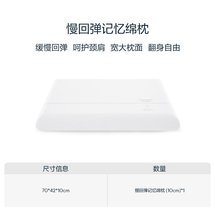 Atour Planet Memory Foam Pillow, Size L 1 count