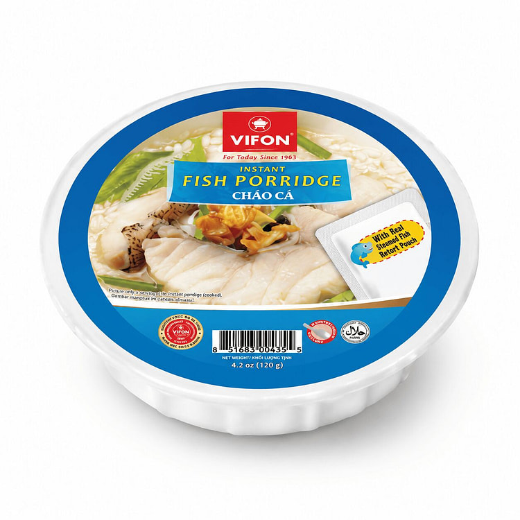 [1-BOWL] VIFON Vietnamese Porridge with Real Fish 4.23 oz (min 3)