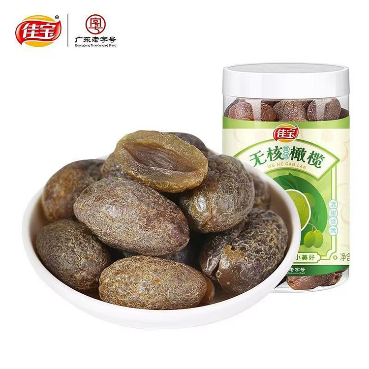 Jiabao Licorice Pitted Green Olives 160g*1 Bottle 1 bottle