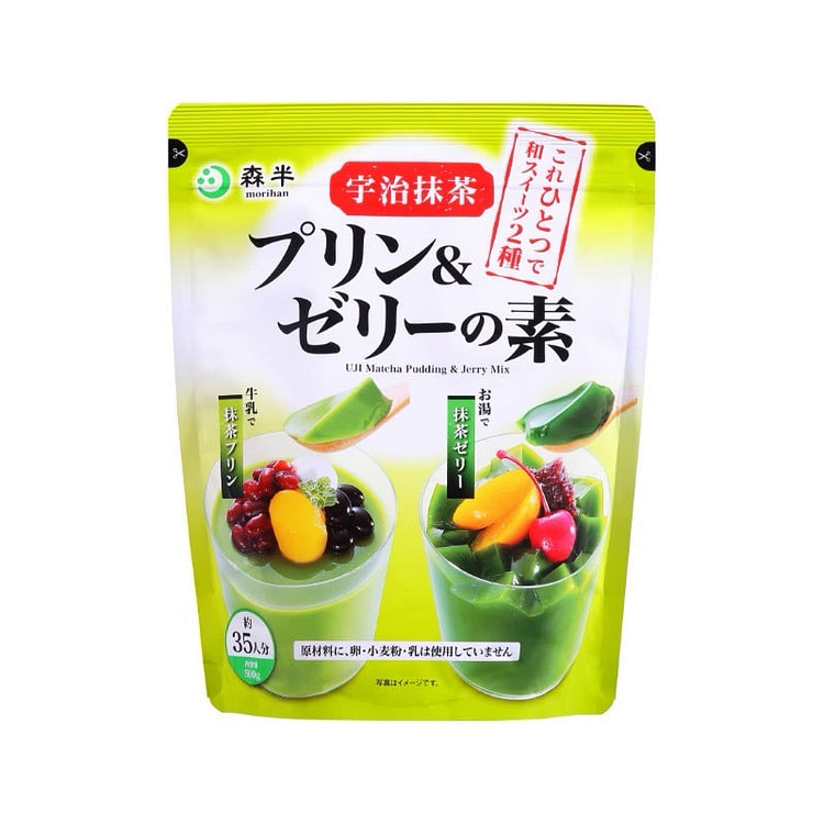 Morihan Uji Matcha Pudding & Jelly Mix 500g 1 each