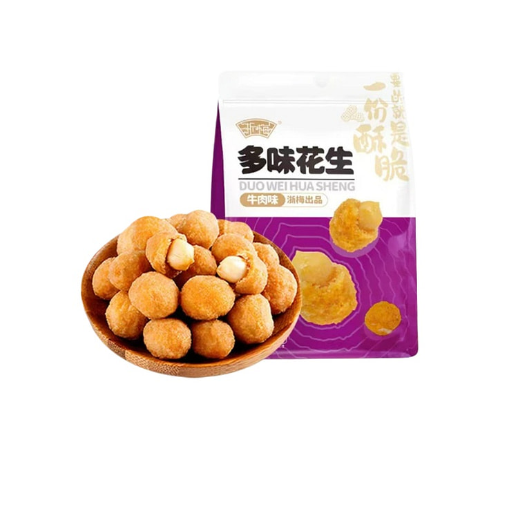 浙梅多味花生脆皮下酒菜506g*1袋