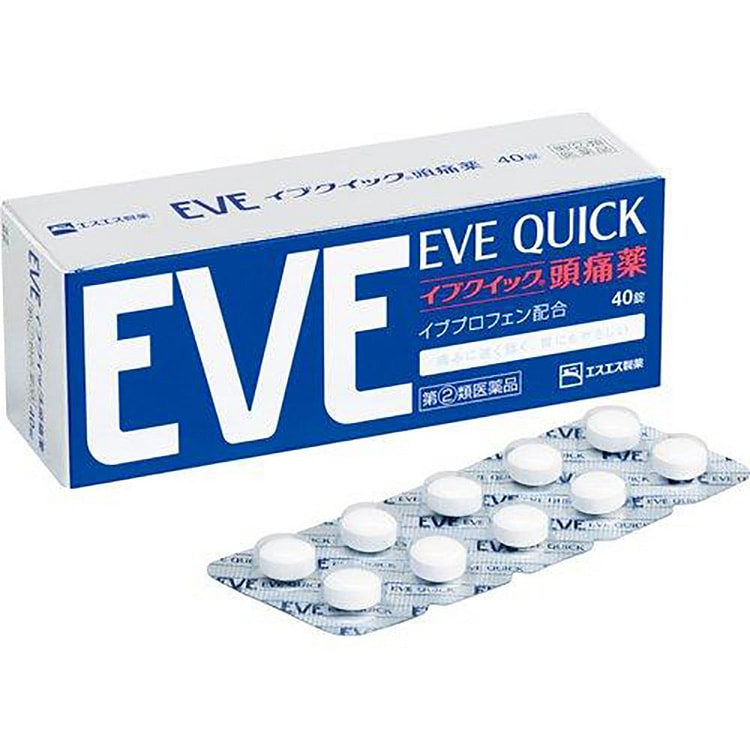 SS制药 EVE QUICK 止痛片 40片 银盒