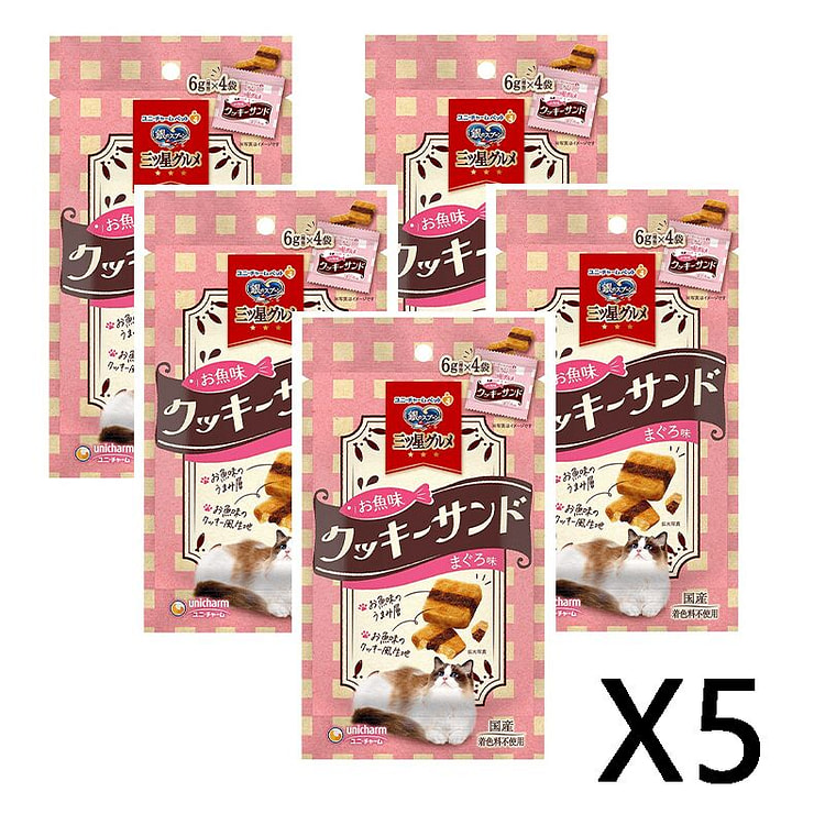 尤妮佳 银勺 金枪鱼味洁牙饼干 24g*5包 1 份