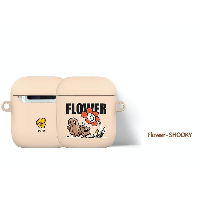 BTS x BT21 Flower Series AirPods Case 1&2 SHOOKY 0 lb