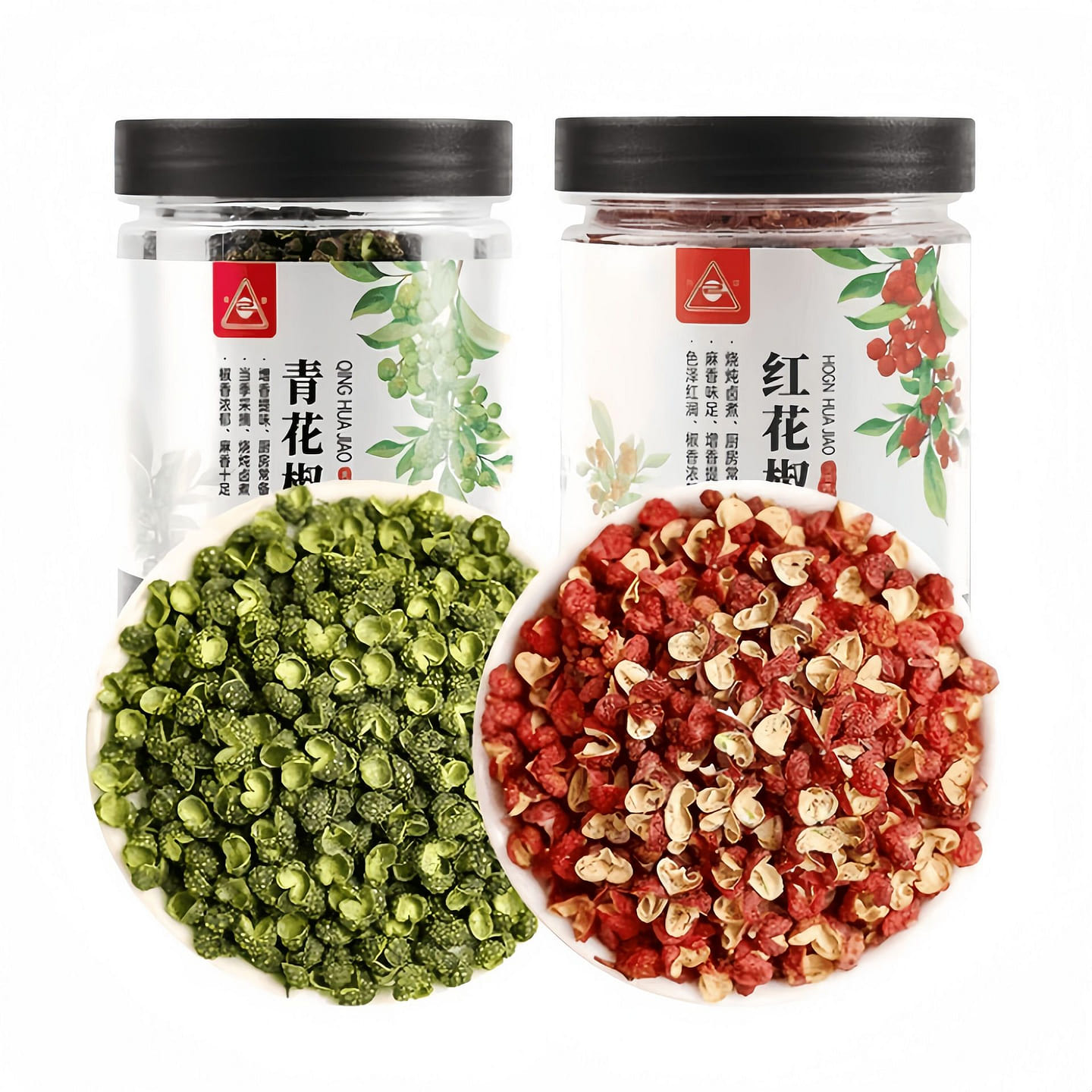 45g*2 cans of green and red Sichuan peppercorns 90 g