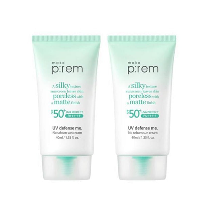 [Kế hoạch 1+1] Kem chống nắng Make Prem UV Defense Me No Sebum Free 40ml+40ml 1 hộp
