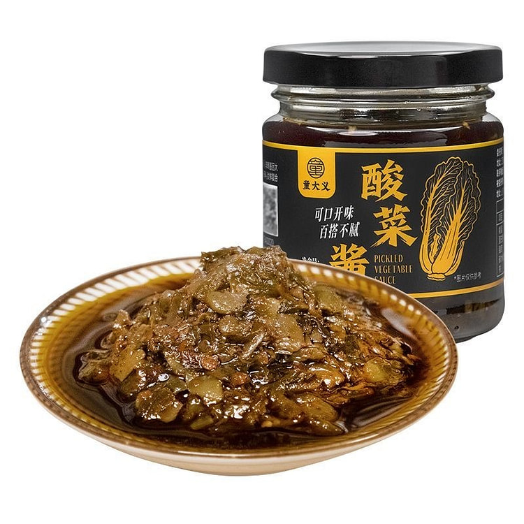 童大义芥菜酸菜酱下饭菜拌饭开胃菜调味酱1罐 160 克