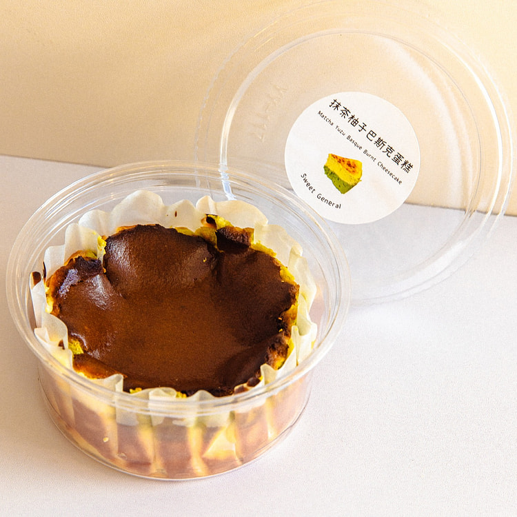 Matcha Yuzu Basque Burnt Cheese cake-around 200g