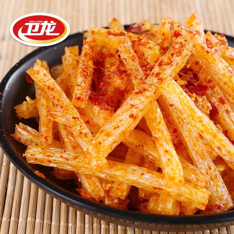 Wei Long Spicy Flavored Small Gluten Seasoned Noodle Products