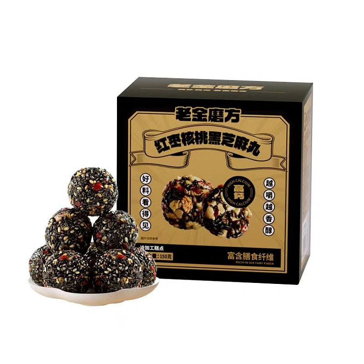 老金磨方 红枣核桃黑芝麻丸 150g*1盒