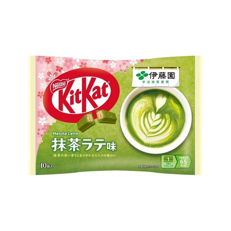 KitKat 伊藤园抹茶拿铁威化饼 10枚