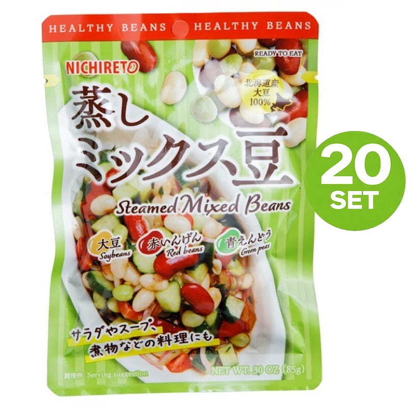 NICHIRETO Steamed Mixed Beans 85g x 20Count 1 each