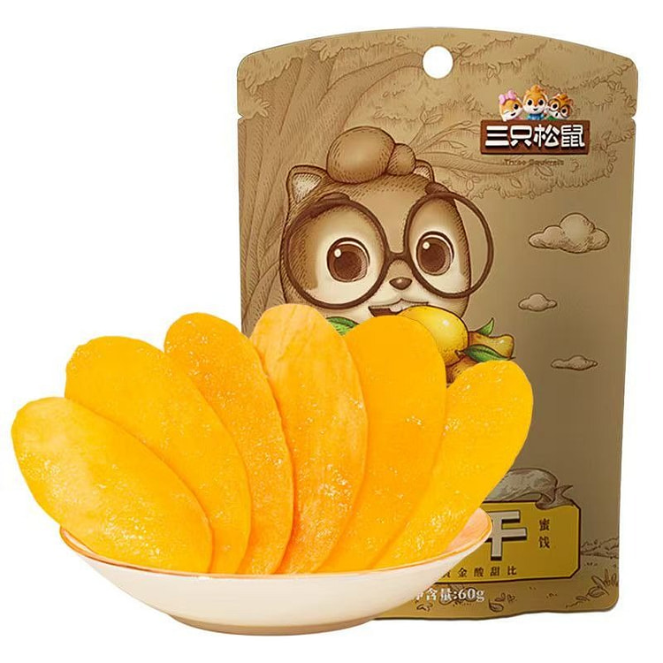 Three Squirrels Flavored Snack Candied Fruit Dried 60 g