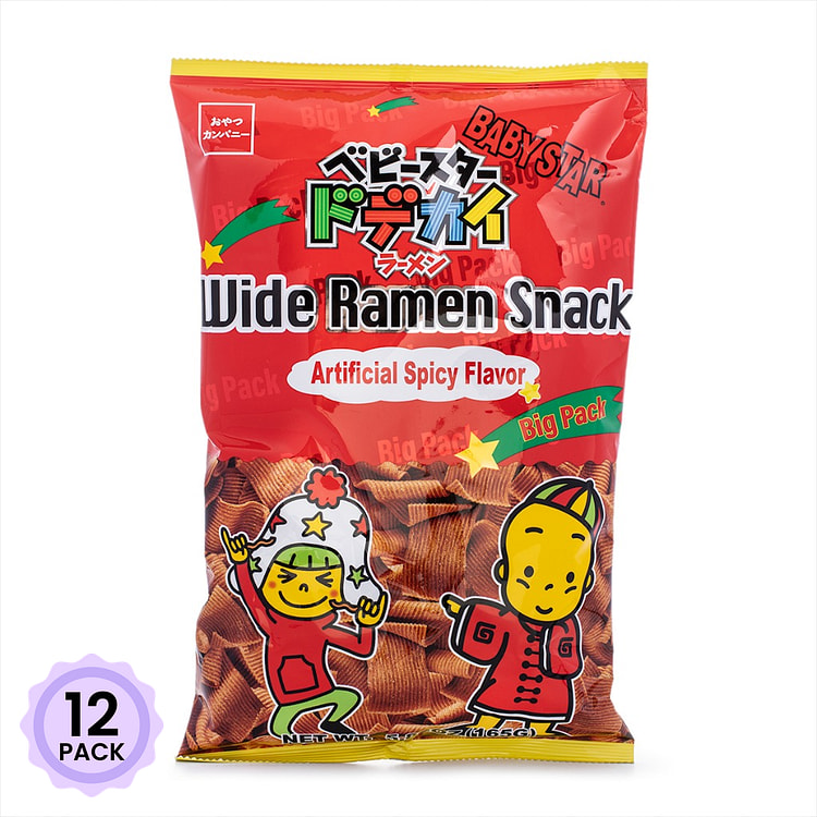 Baby Star Ramen Snack Wide Spicy Flavor 170 g*12 pack