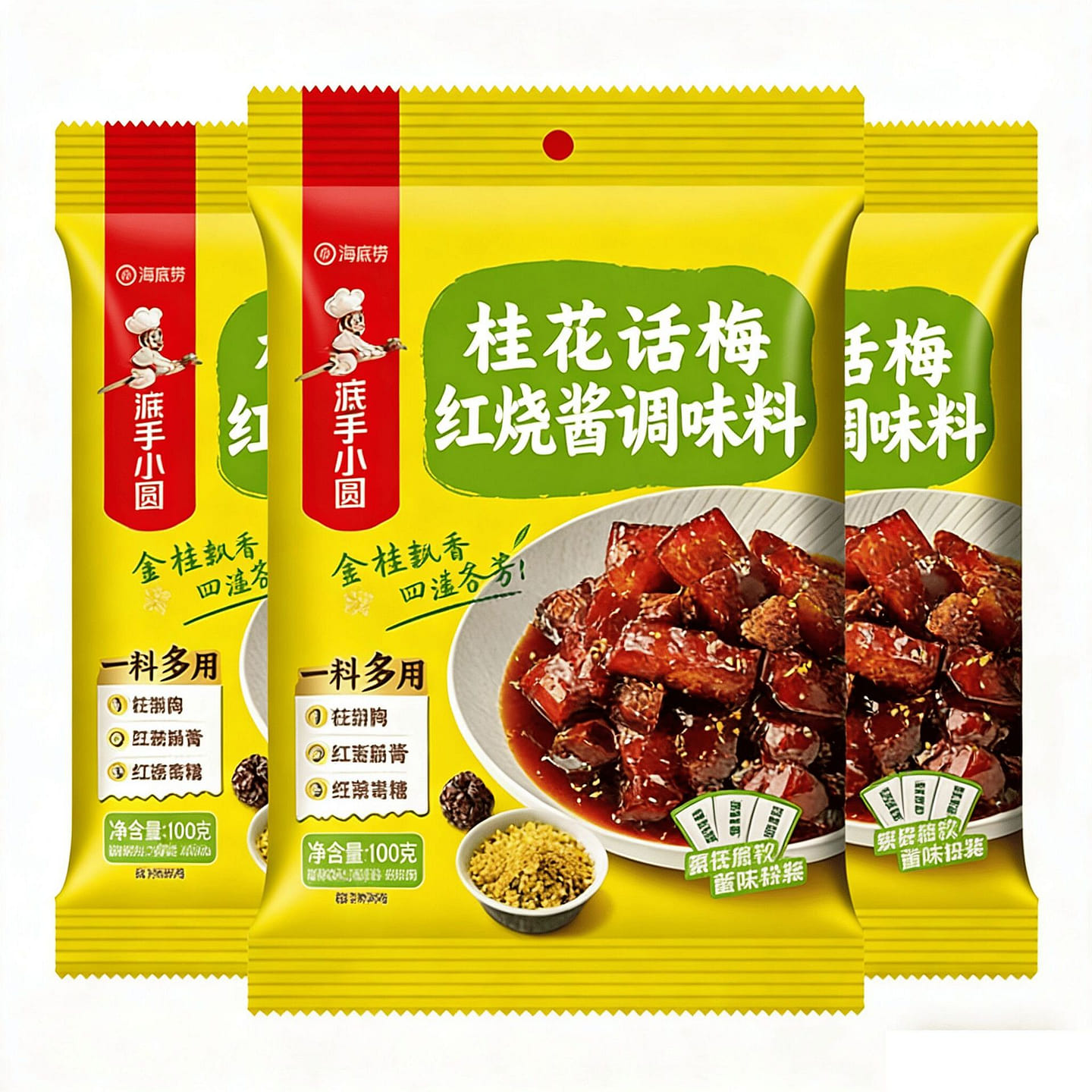 海底捞桂花话梅红烧酱调味料炖煮红烧排骨鸡翅猪蹄调料 106 克